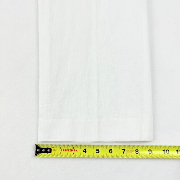 Stafford Men's Flat Front Classic Side Buckle Lined Blend White Pants 40x32 NWT - Picture 10 of 11